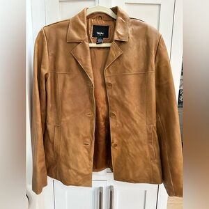 Vintage Mossimo Supply Co. Brown Leather Jacket